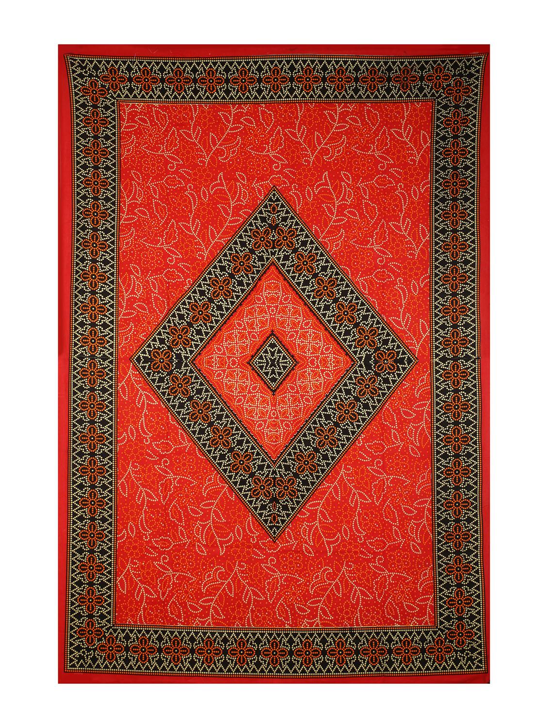 cotton jaipuri print 6 to 8 seater table cloth cover - 16948000 - Standard Image - 1