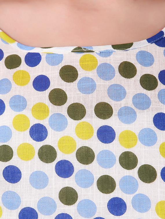 round neck polka dot top - 16949499 - Standard Image - 4