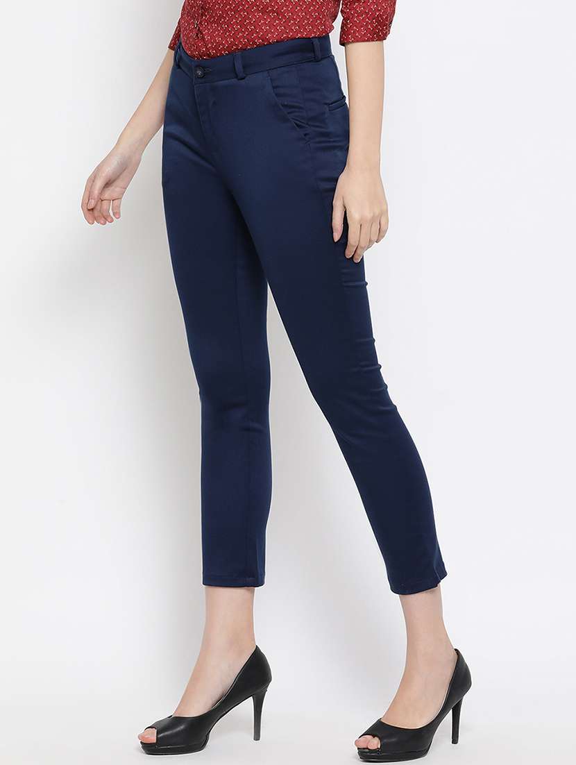 mid rise chinos trousers  - 16949543 -  Standard Image - 1