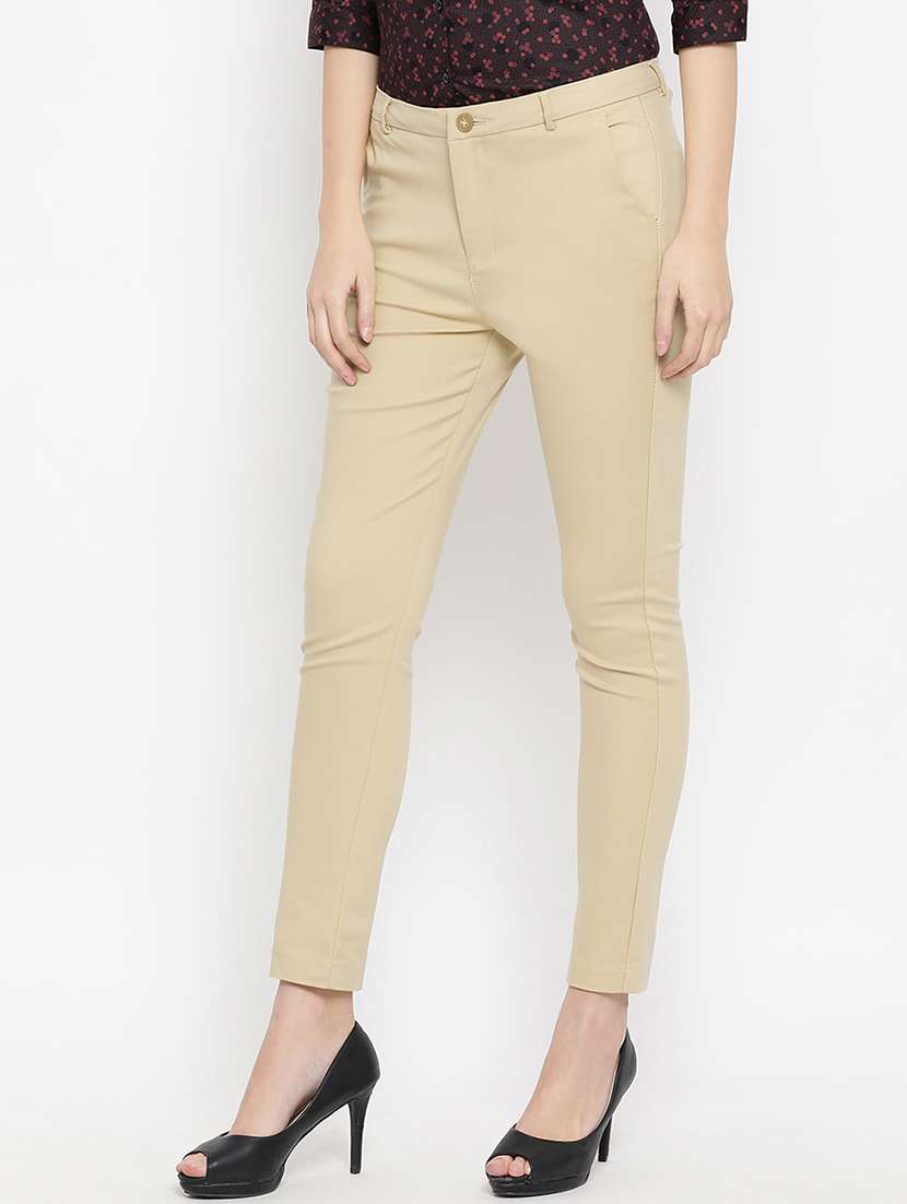 mid rise chinos trousers  - 16949544 -  Standard Image - 1