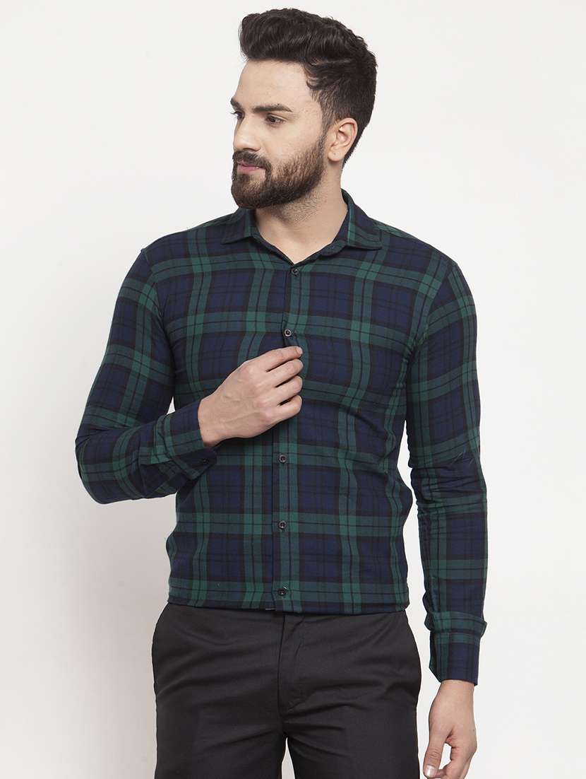 mens checks casual shirt