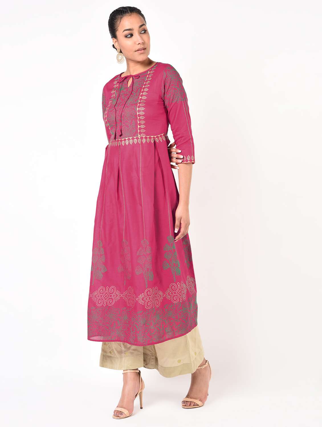 women's flared kurta