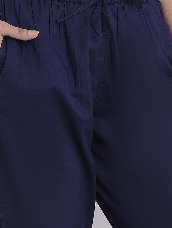 solid straight tapered pant - 16952068 - Standard Image - 4