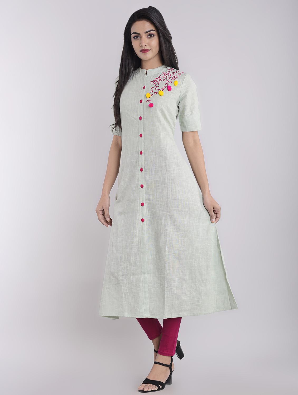 women's straight kurta - 16952151 - Standard Image - 1
