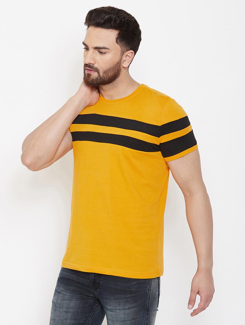 yellow cut & sew t-shirt - 16952404 - Standard Image - 1
