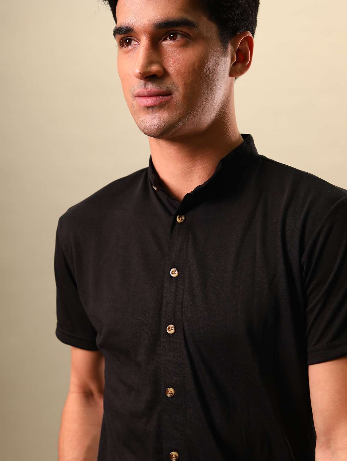 mens solid casual shirt - 16952423 -  Standard Image - 4