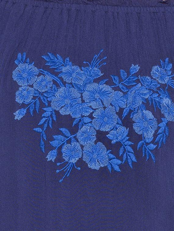 embroidered detail off shoulder dress - 16954116 - Standard Image - 4