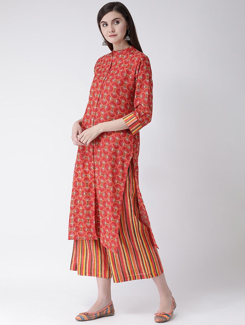 printed kurta palazzo set - 16955454 - Standard Image - 1