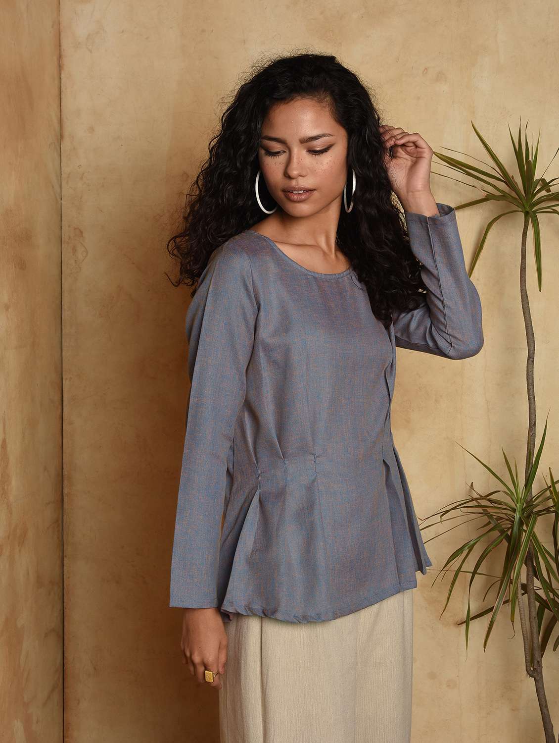 solid a-line kurti - 16957309 -  Standard Image - 1