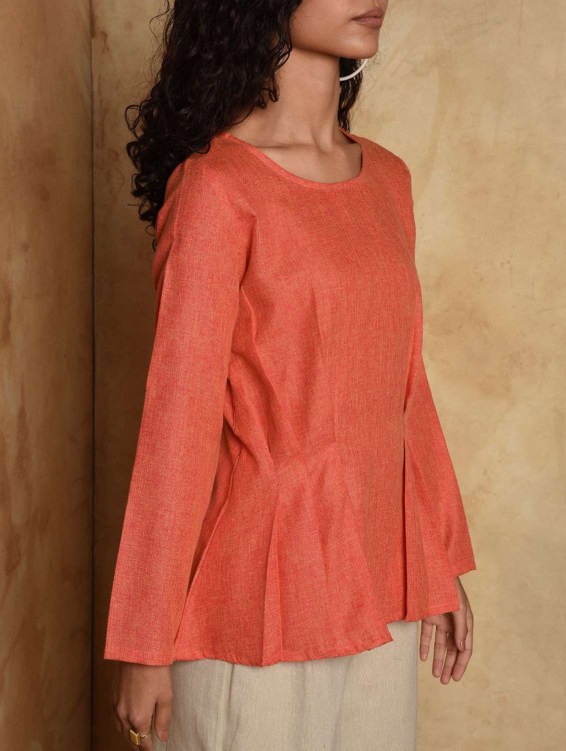 solid a-line kurti - 16957311 -  Standard Image - 4