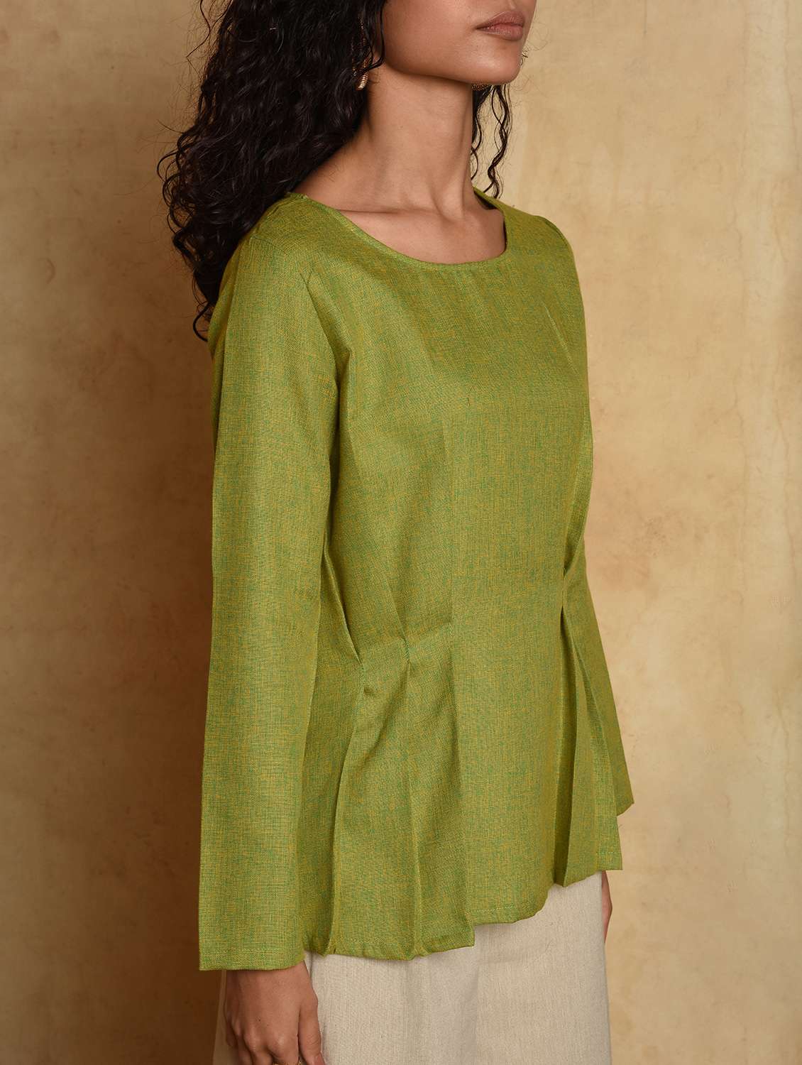 solid a-line kurti - 16957312 -  Standard Image - 4
