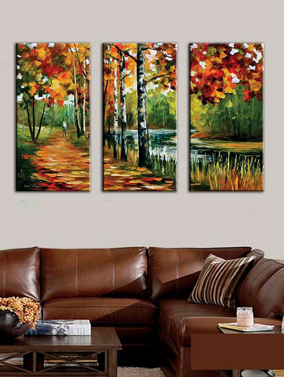  framed canvas painting (set of 3)