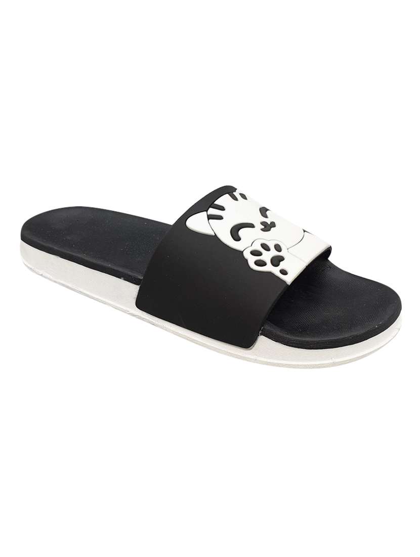 black slip on flip flops  - 16958291 -  Standard Image - 1
