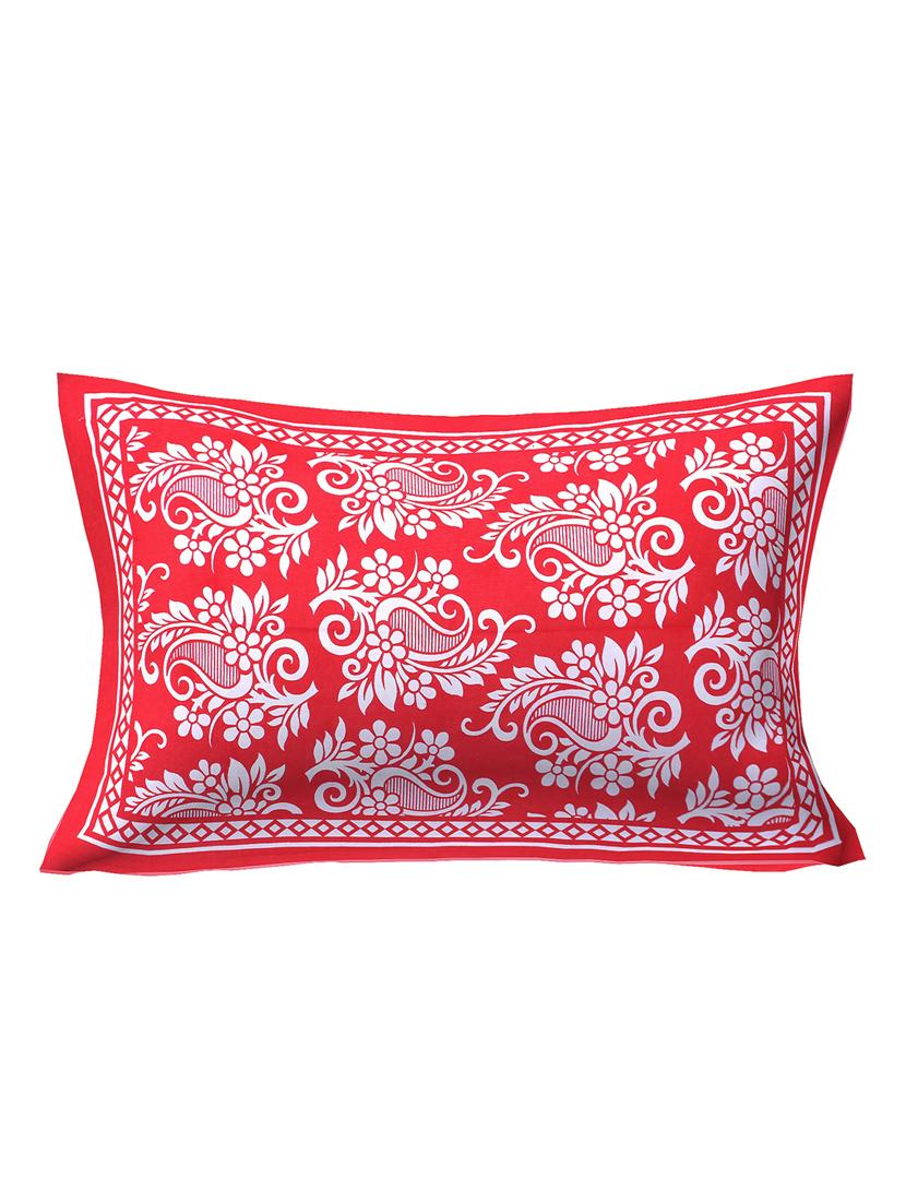 cotton single bedsheet with 1 pillow cover - 16958402 - Standard Image - 1