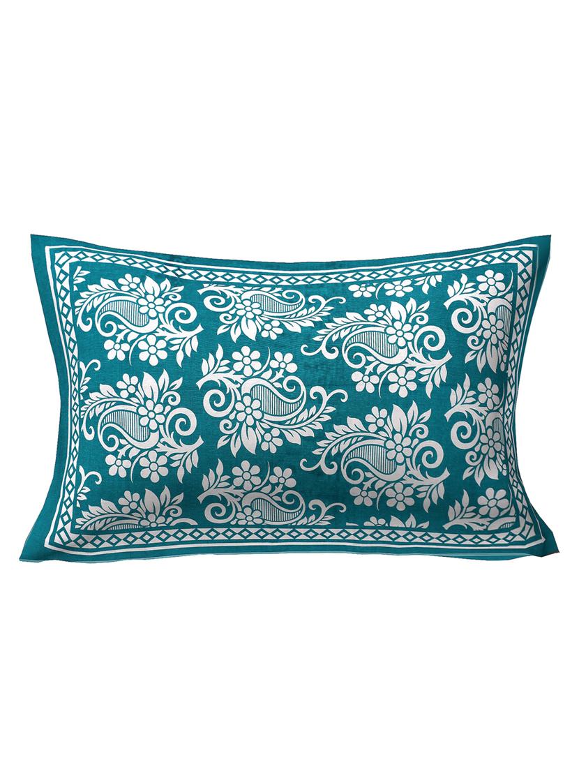 cotton single bedsheet with 1 pillow cover - 16958403 - Standard Image - 1