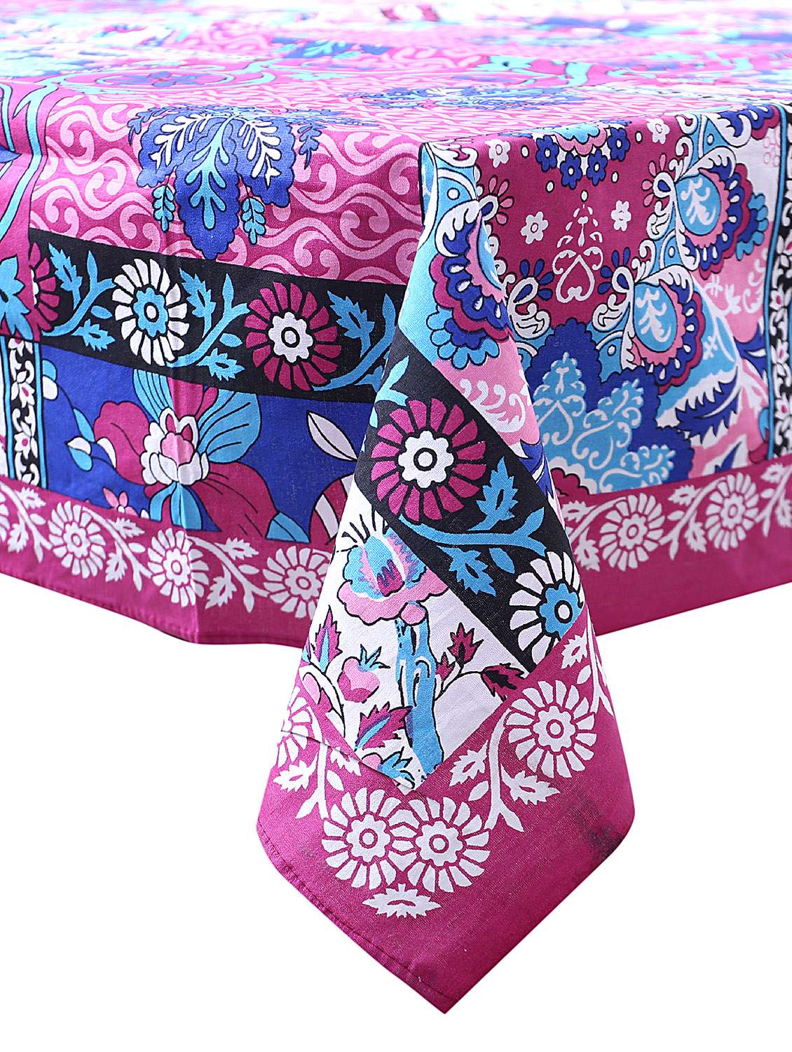 cotton jaipuri print 6 to 8 seater table cloth cover  - 16960308 -  Standard Image - 1