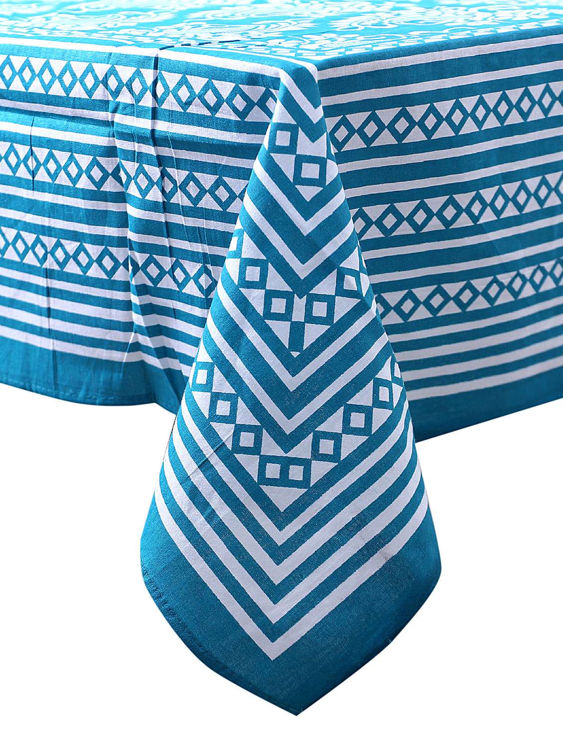 cotton jaipuri print 6 to 8 seater table cloth cover  - 16960312 -  Standard Image - 1