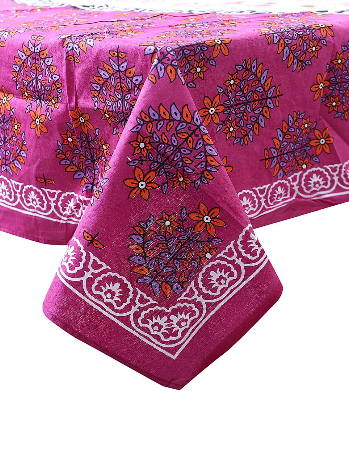 cotton jaipuri print 6 to 8 seater table cloth cover  - 16960317 -  Standard Image - 1