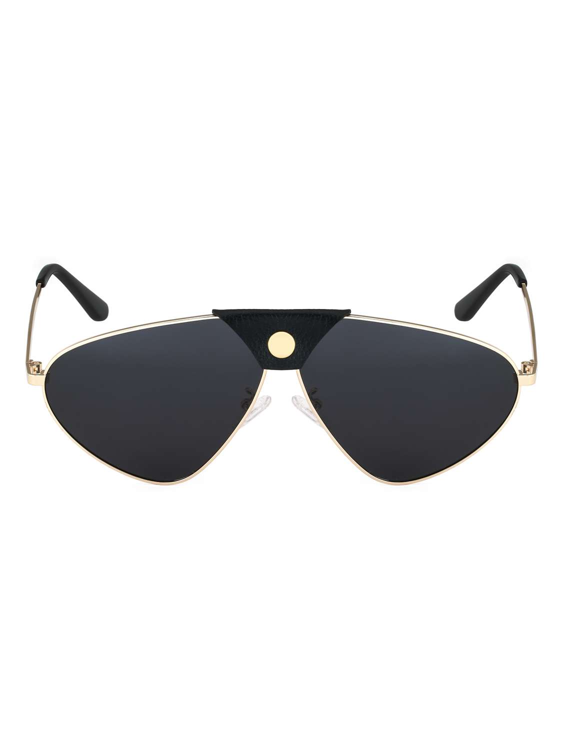 royal son vintage aviator hd polarized sunglasses for men women - black