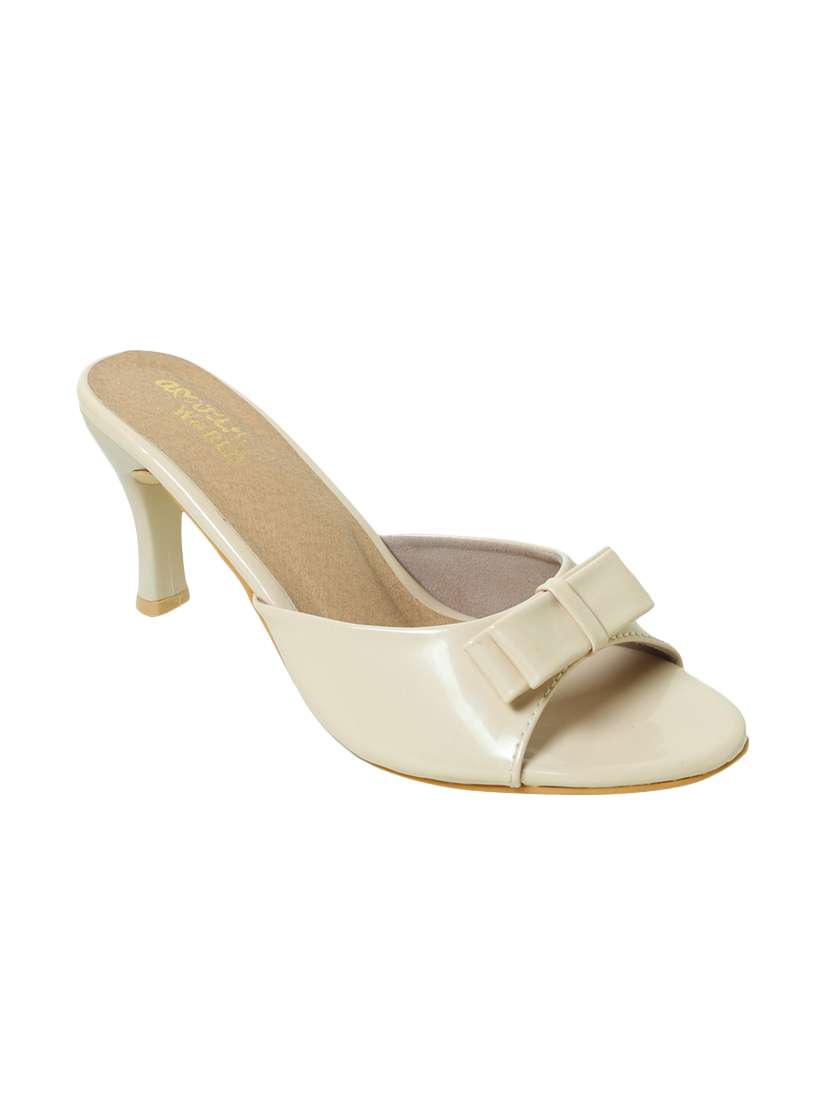 beige slip on sandals