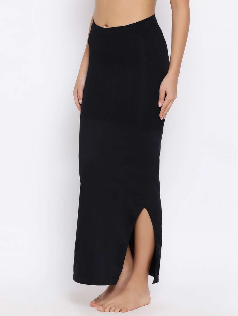 black nylon saree shaper shapewear - 16960857 -  Standard Image - 1