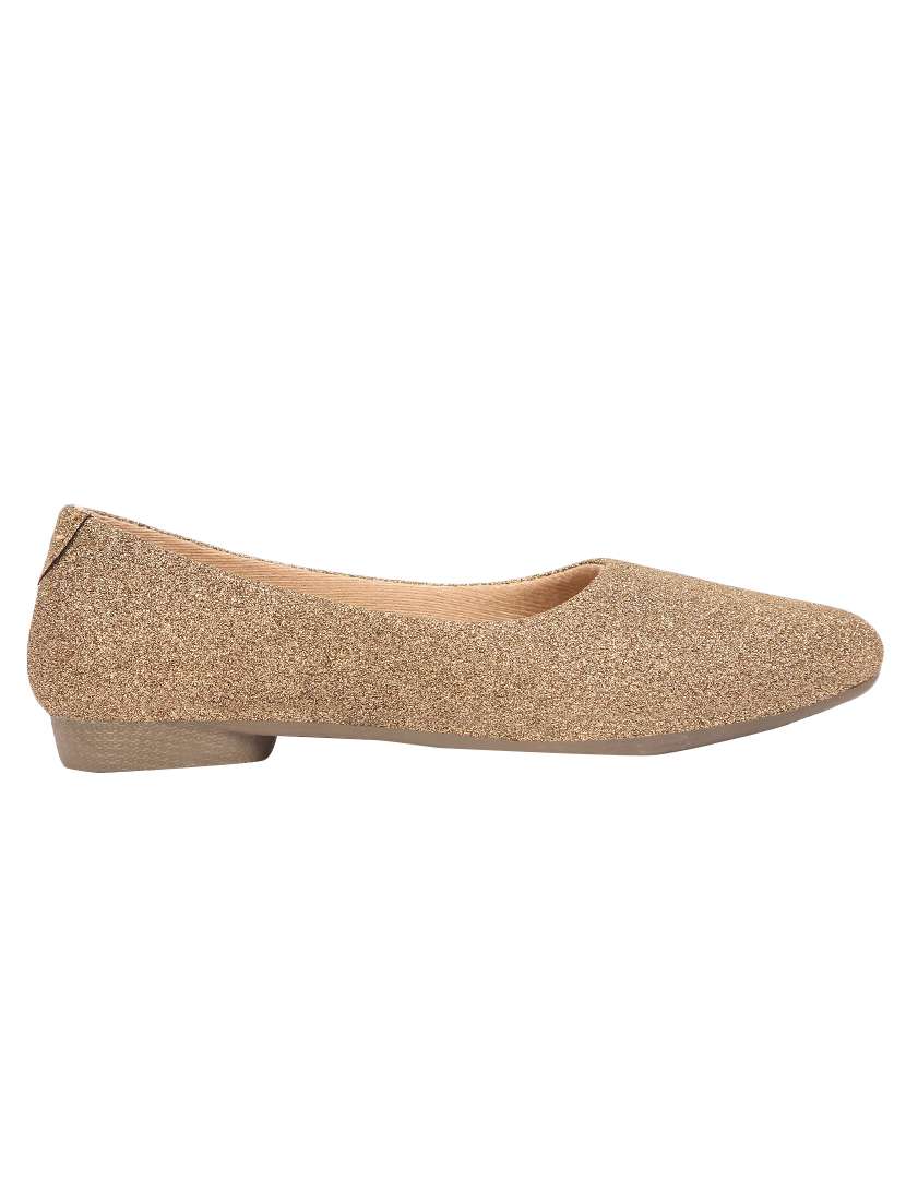 copper slip on ballerinas - 16962198 -  Standard Image - 1