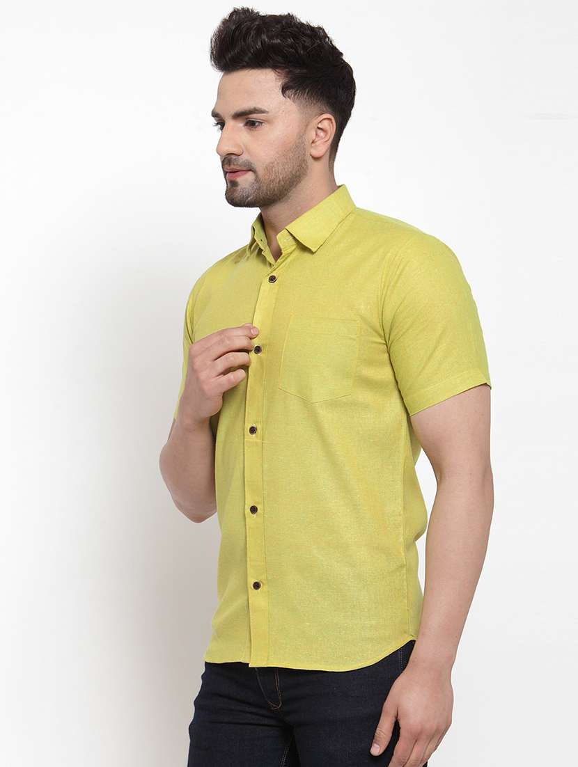 mens solid casual shirt - 16963283 -  Standard Image - 1