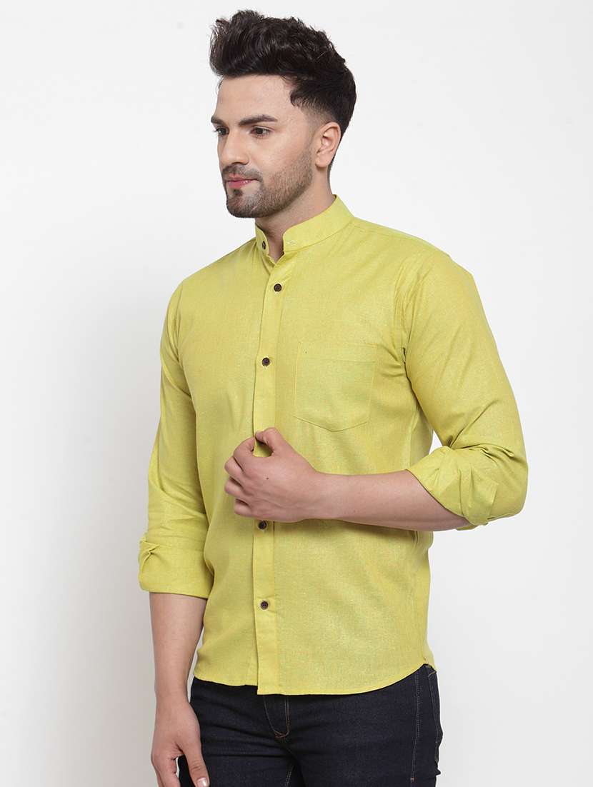 mens solid casual shirt - 16963284 -  Standard Image - 1