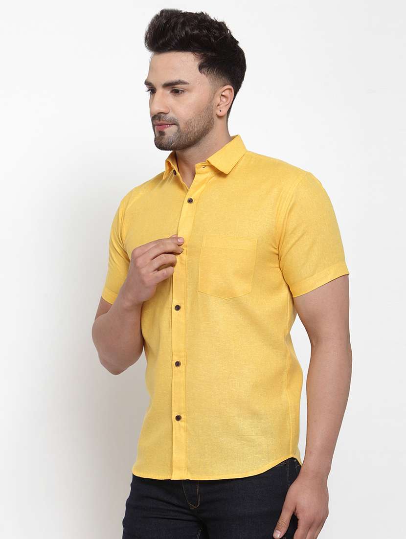 mens solid casual shirt - 16963289 -  Standard Image - 1