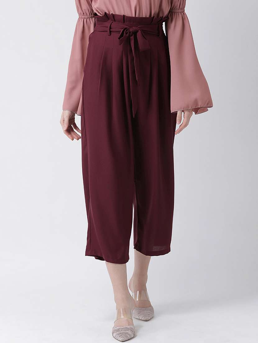 high rise pleated trouser 