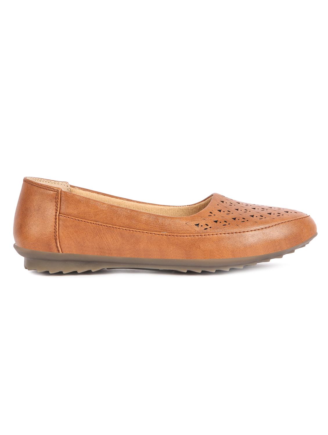 tan slip on ballerinas - 16966988 - Standard Image - 1