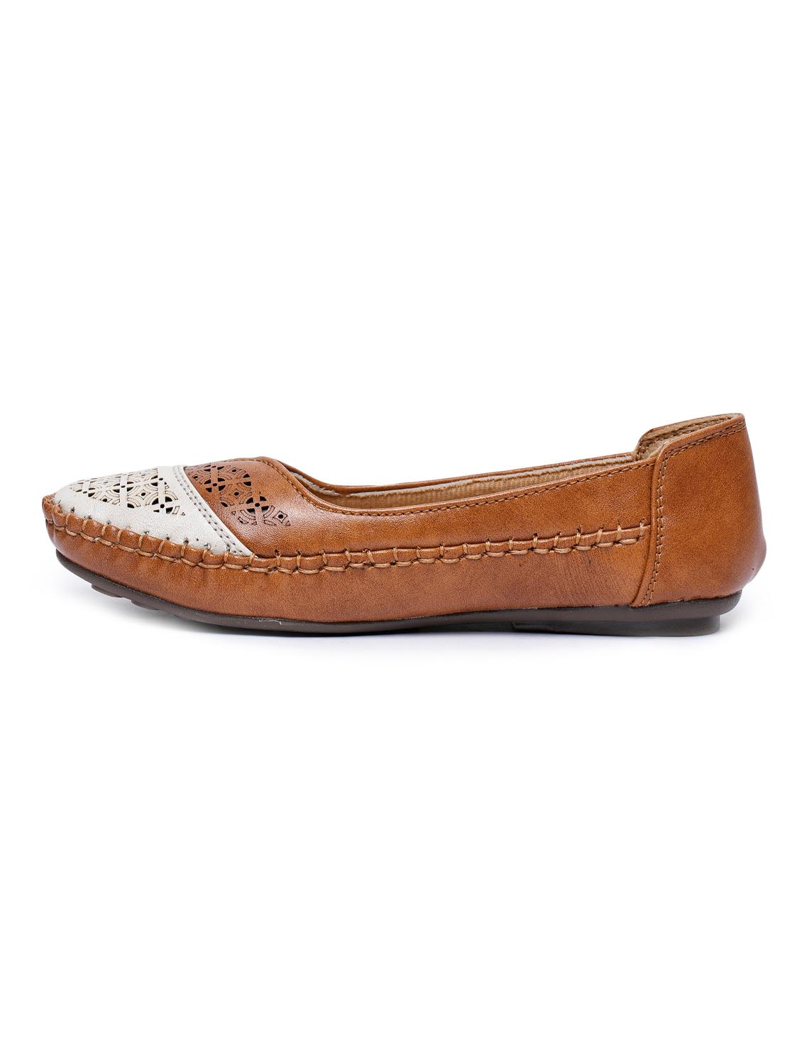tan slip on ballerinas - 16966994 - Standard Image - 1