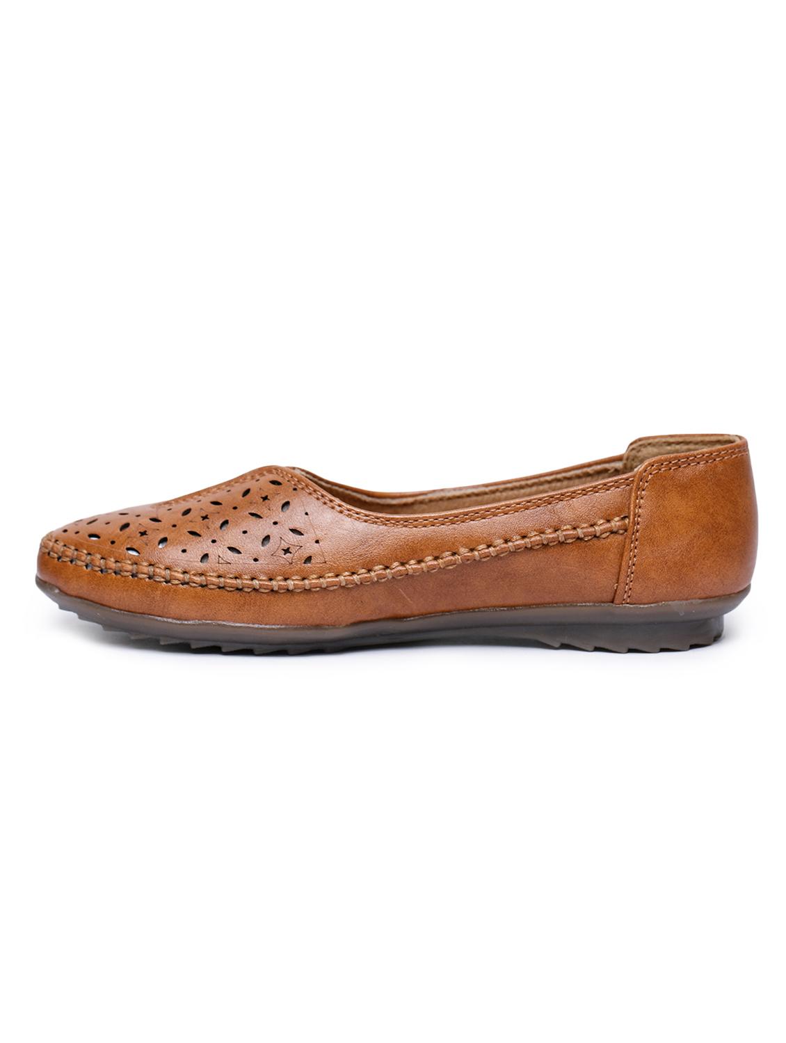 tan slip on ballerinas - 16967000 - Standard Image - 1