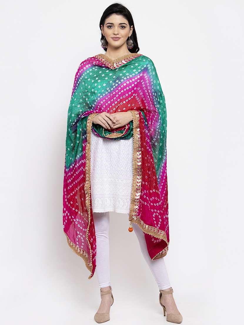 tie & dye bandhani dupatta - 16968203 - Zoom Image - 0
