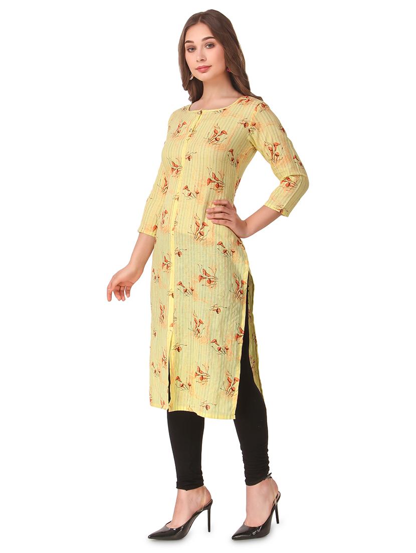 floral straight kurta - 16969101 -  Standard Image - 1