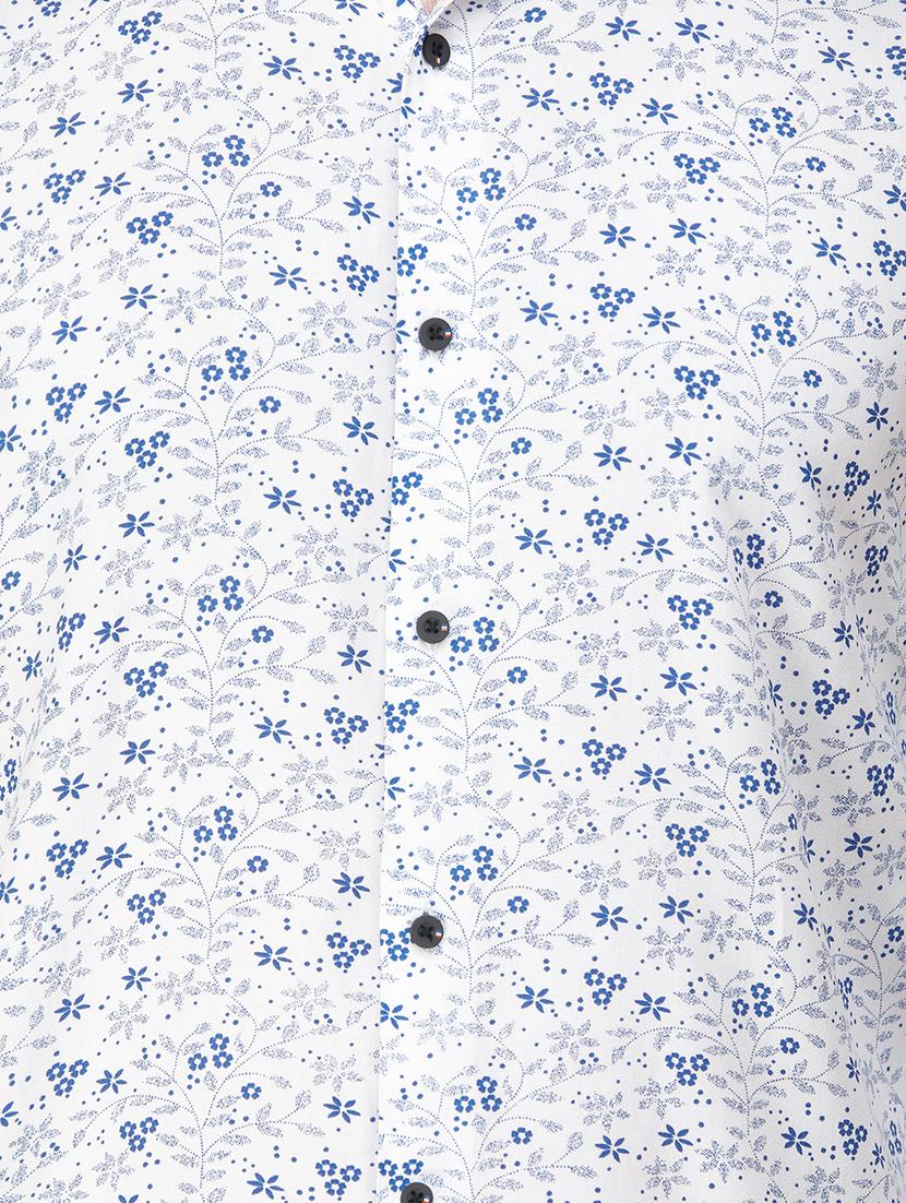 blue printed casual shirt - 16970019 - Standard Image - 4