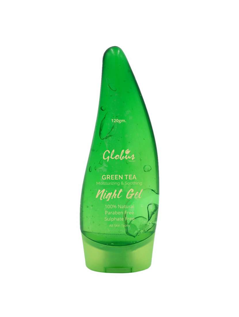 globus naturals green tea night gel