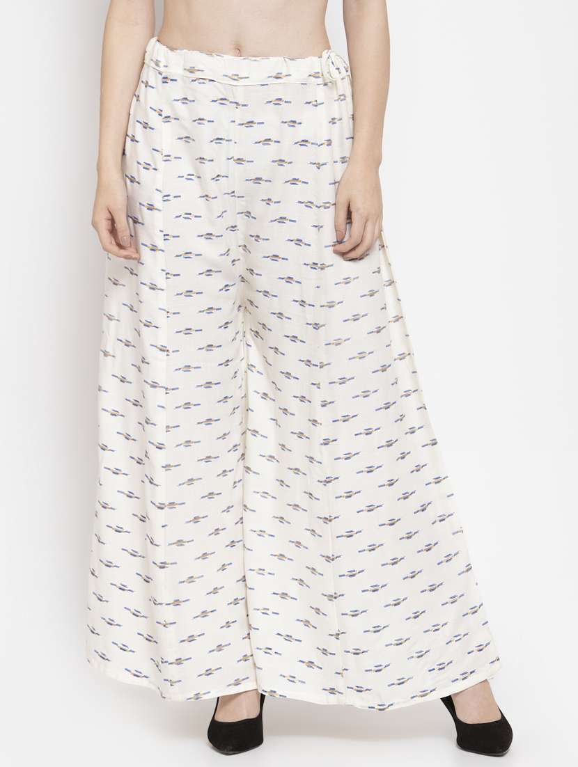 geometrical printed palazzo