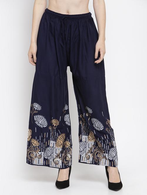printed hem palazzo - 16971293 - Standard Image - 0