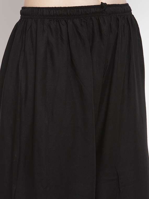 printed hem flared palazzo  - 16971297 -  Standard Image - 4