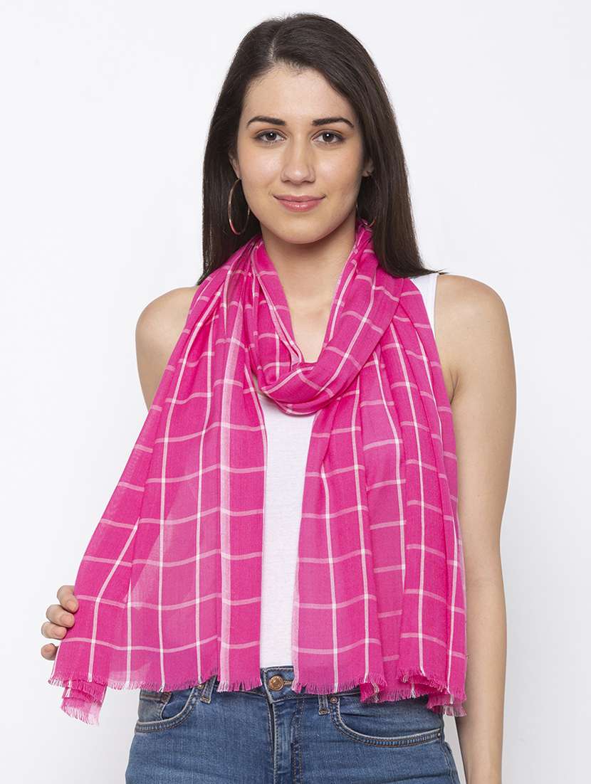 pink viscose stole