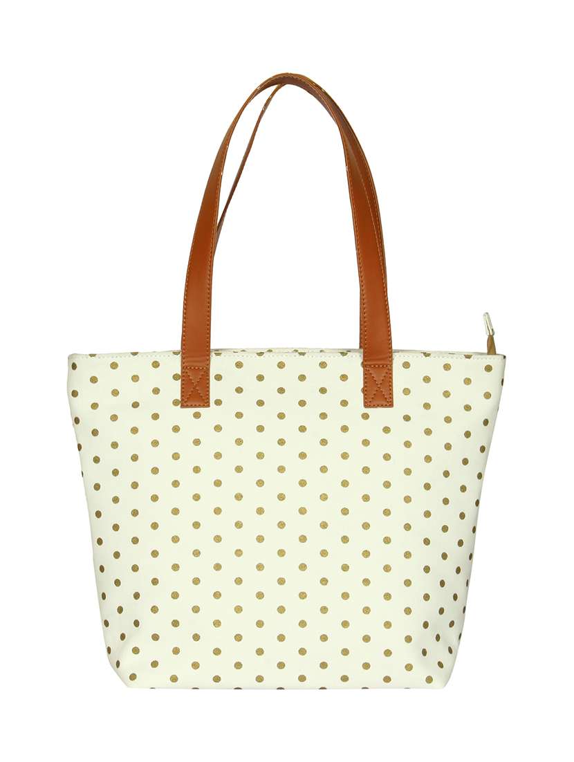 white canvas handbag