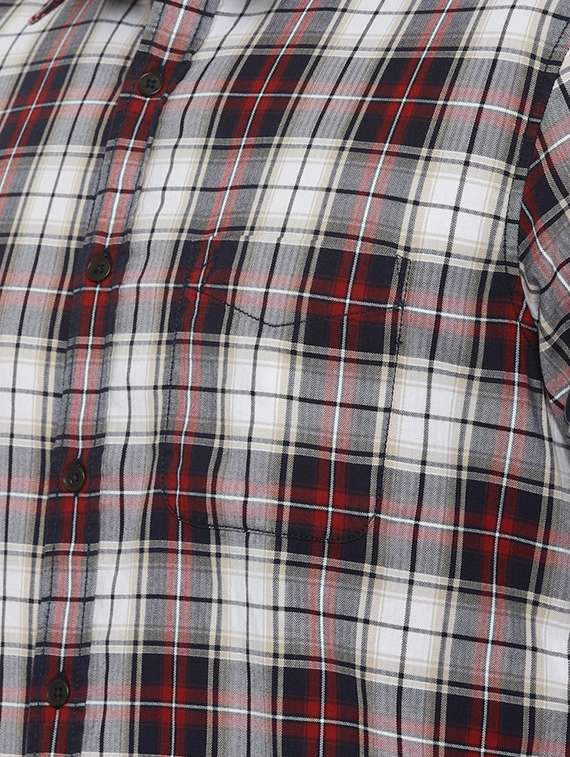 Multi Colored Checkered Casual Shirt