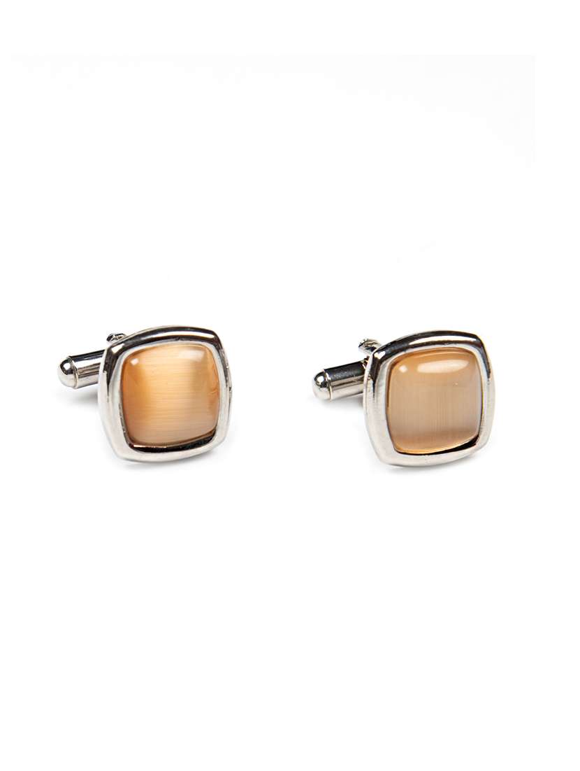 orange metal cufflink