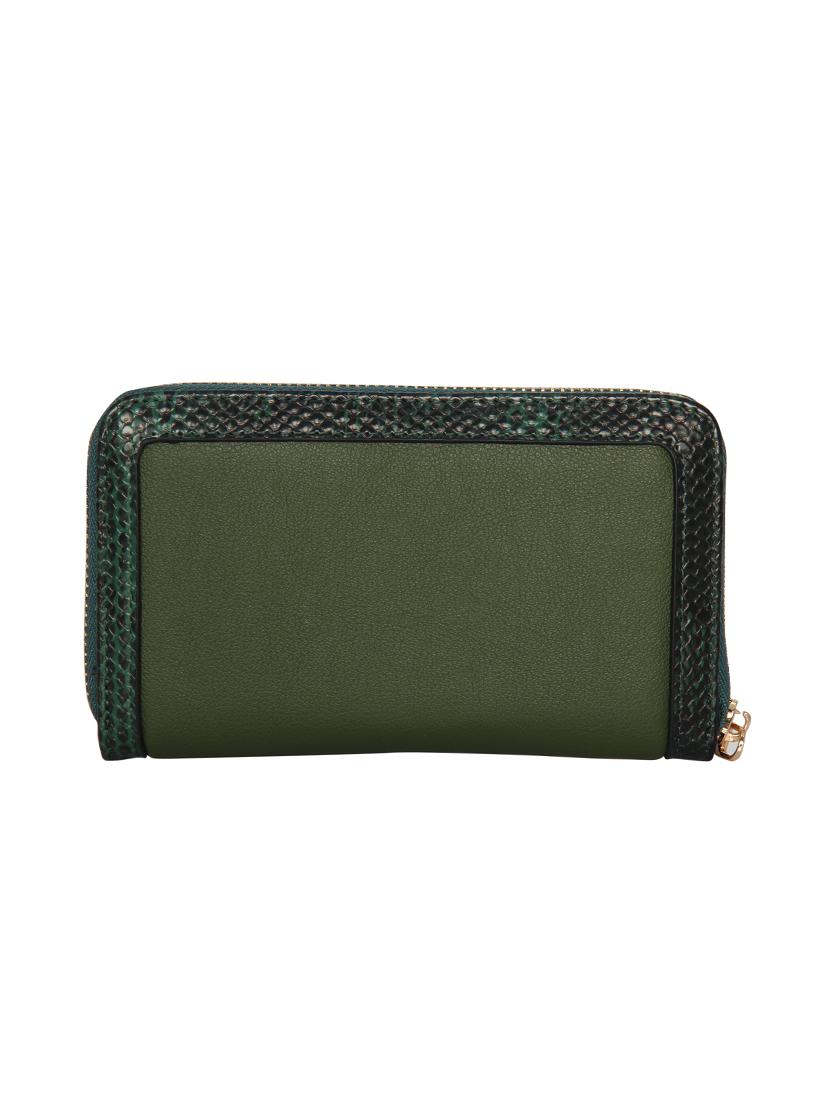 green leatherette wallet - 16973946 -  Standard Image - 1