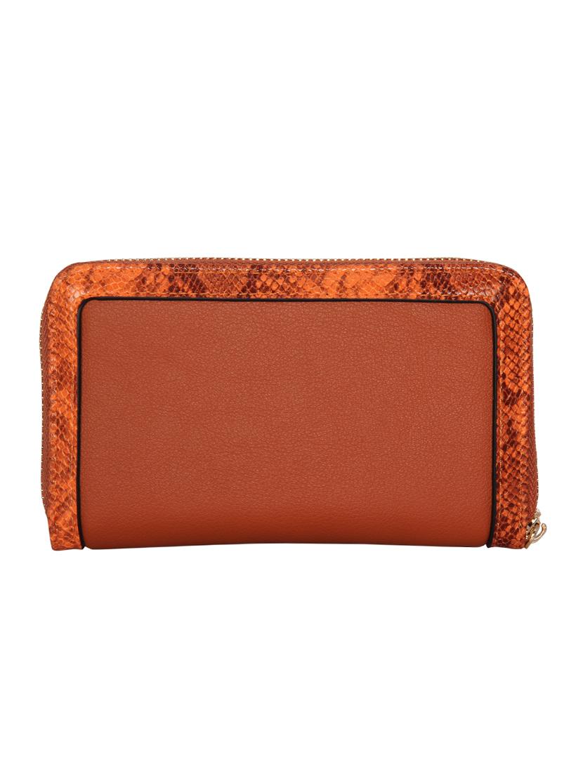 orange leatherette wallet - 16973948 - Standard Image - 1