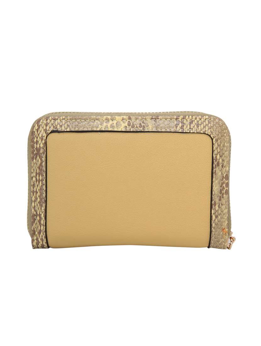 yellow leatherette wallet - 16973952 - Standard Image - 1