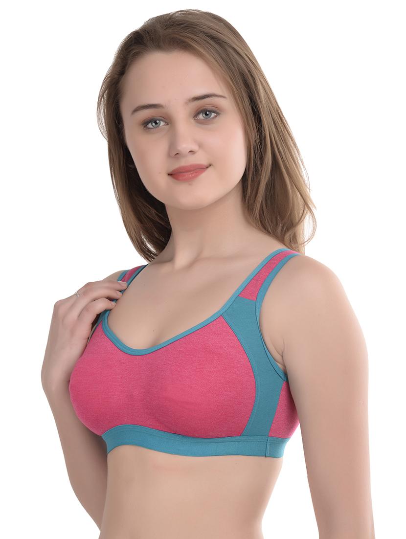 color block sports bra - 16974704 - Standard Image - 1