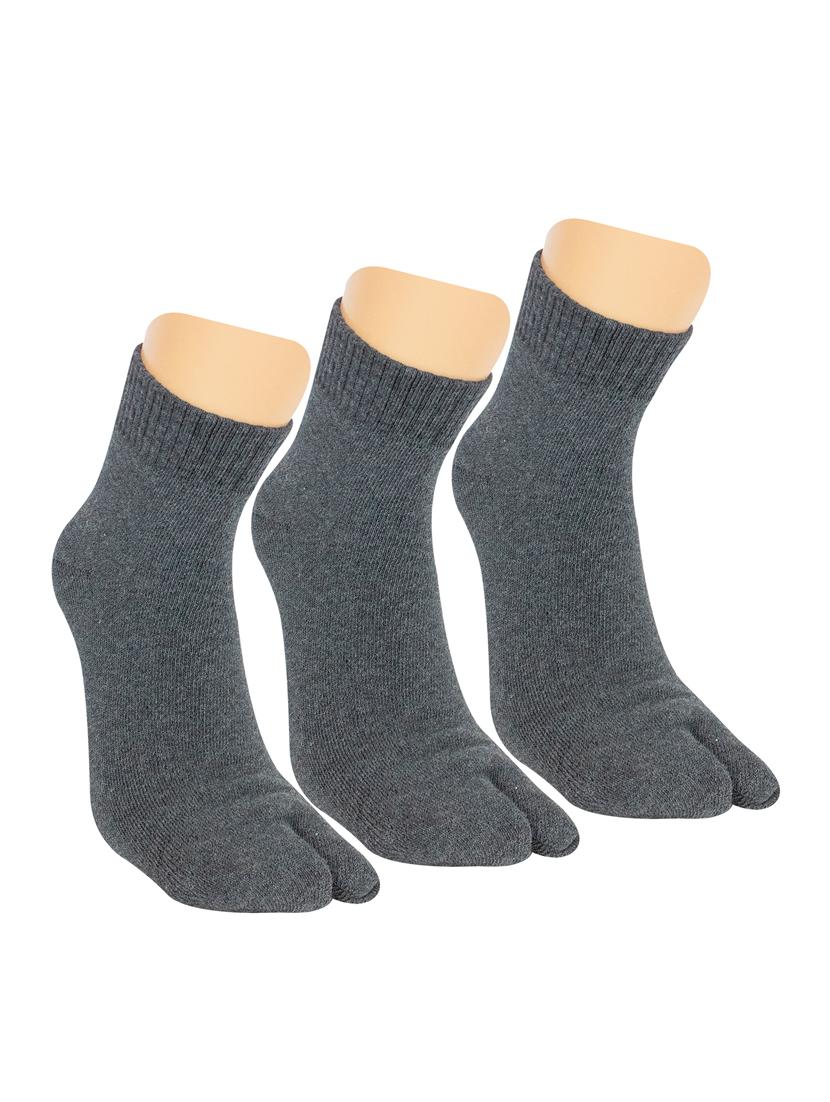 grey cotton ankle length sock - 16975808 - Standard Image - 1