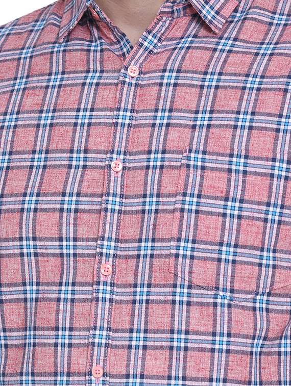 mens checks casual shirt - 16979335 - Standard Image - 4